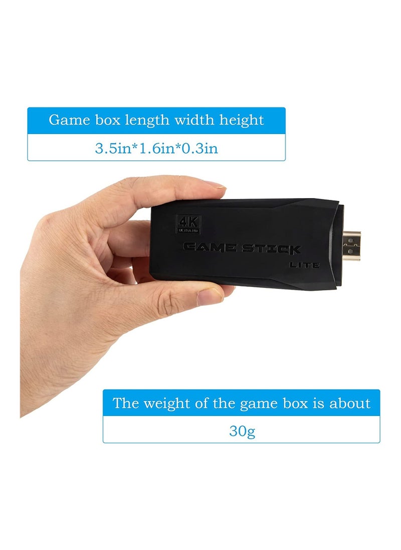 ماركة غير محددة - وحدة تحكم ألعاب Game Stick 4K مزودة بلوحين ألعاب لاسلكيين 2.4G يمكنك توصيل وتشغيل عصا ألعاب الفيديو المدمجة - Image 1