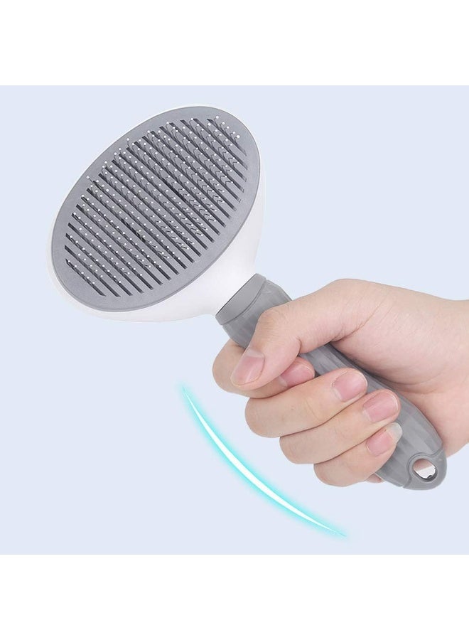 A cat and pet brush suitable for removing shed hair and combing. Pet grooming tools. A comb for short or long hair removes shed hair and tangles. - Image 5