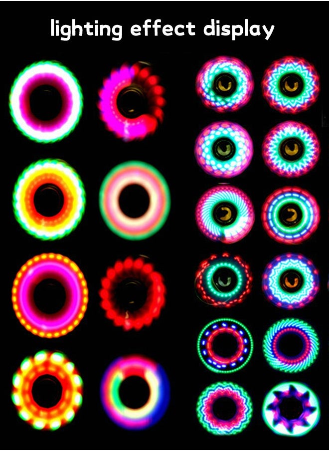 GROIC - Hand Spinners,Fidget Spinner Toy,Led Light Up Finger Spinner, Push Pop Bubble Fidget Spinner,Hand Spinner for Anxiety Relief and Stress Reduction,Decompression Toys - Image 1