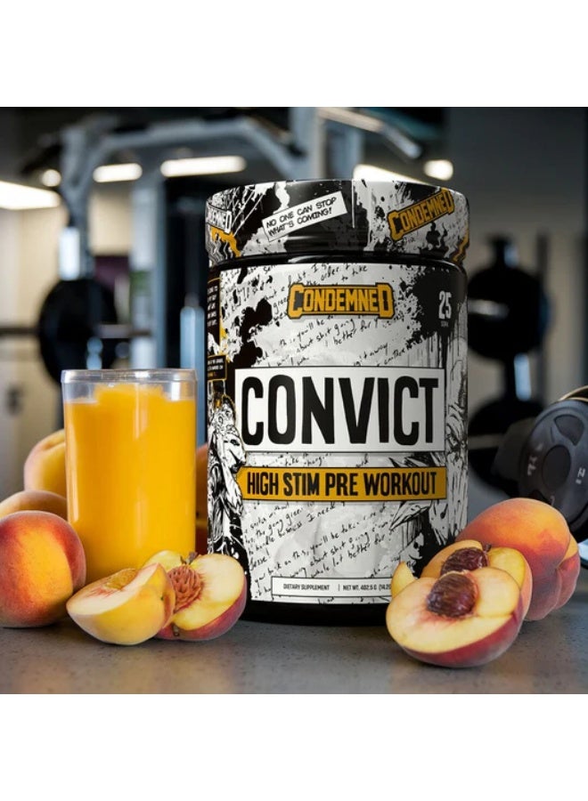 Condemned Laboratoriez Condemned Convict High Stim Pre-Workout 300g Watermelon Candy Flavor - Image 4