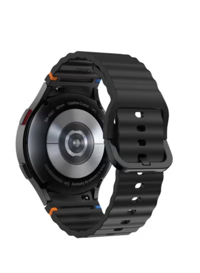 JAJEEK Breathable Sport Loop Band Compatible with Samsung Galaxy Watch 4, 5, 6, 7 – Soft Nylon Strap Replacement for Men & Women – Lightweight, Sweat-Resistant, Skin-Friendly Adjustable Wristband for Fitness, Gym, Daily Wear – Quick Install & Secure Fit - Image 3