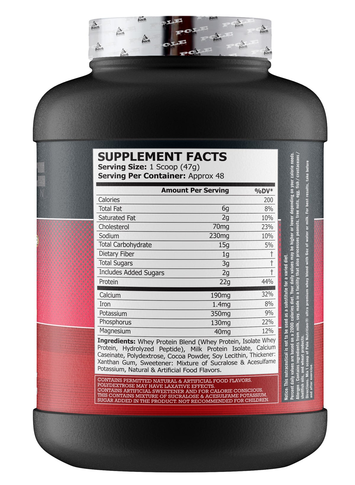 Pro-6 Ultra Premium Protein Whey Blend 5 Lbs - Gourmet Chocolate