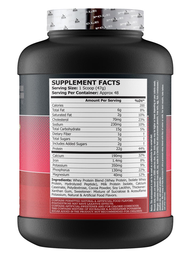 POLE NUTRITION PRO-6 Ultra Premium Protein Whey Blend 5 lbs - Gourmet Chocolate - Image 3