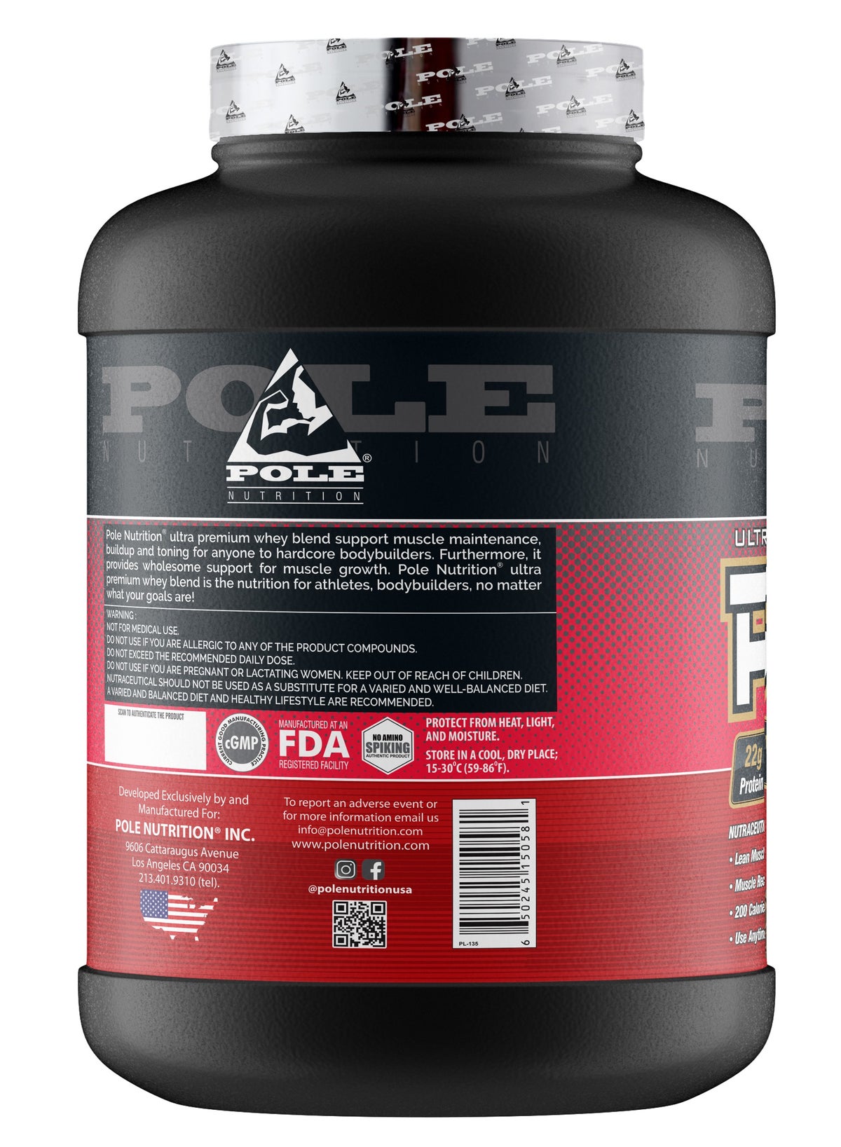 Pro-6 Ultra Premium Protein Whey Blend 5 Lbs - Gourmet Chocolate