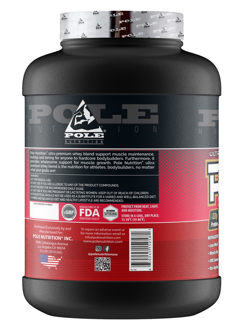 POLE NUTRITION PRO-6 Ultra Premium Protein Whey Blend 5 lbs - Gourmet Chocolate - Image 2