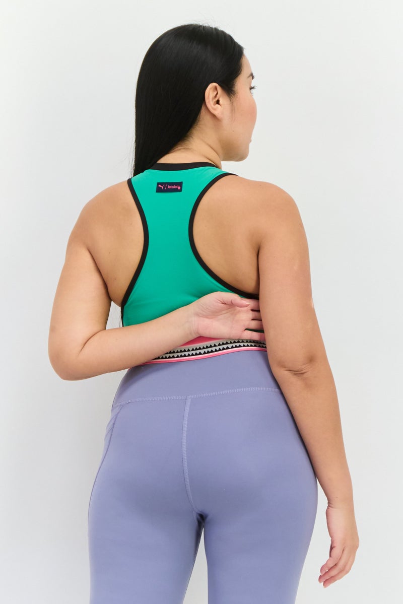 PUMA تي شيرت بلا أكمام رياضي للنساء من بومة × ليمليم، أخضر - Image 2