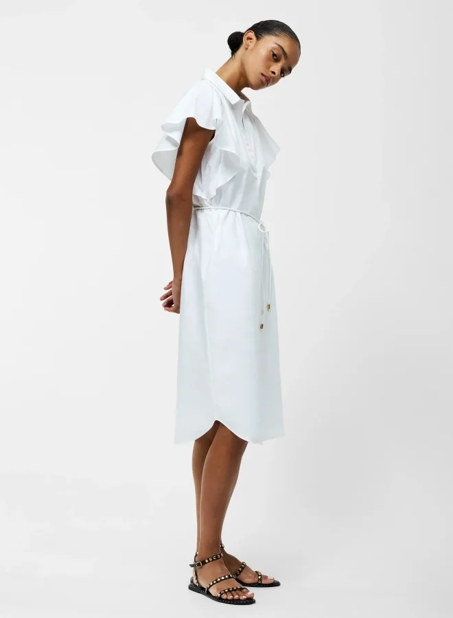 فرنش كونكشن Cambria Cotton Belted Dress