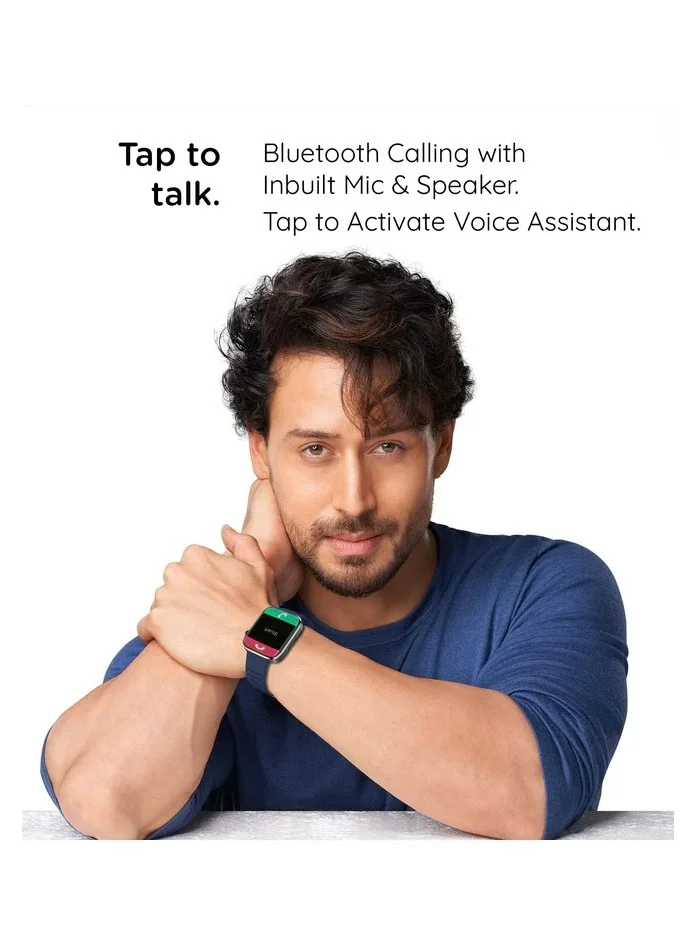 Pebble Cosmos Prime 1.91" IPS Display (600 Nits), Wireless Charging Smartwatch for Men & Women, 50+ Sports Mode, IP67 Water Resistance, Compatible with Android & iOS, 260mAH Battery - Midnight Blue
