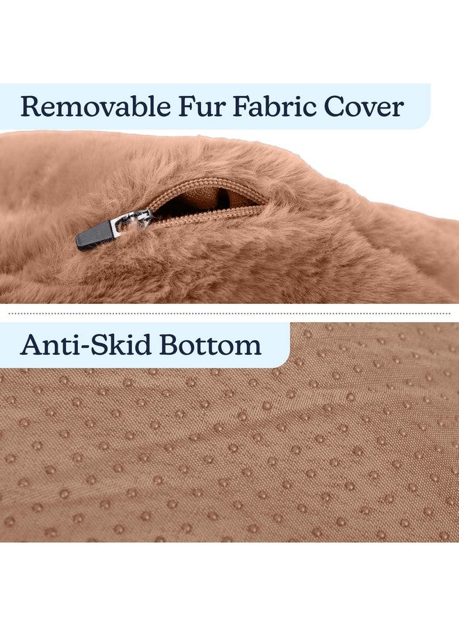 PETMAKER Dog Bed - Donut Dog Bed and Cat Bed for Small Pets - Dog Bed with Removable Washable Cover and Anti-Slip Bottom - Puppy Essentials (Beige) - Image 5