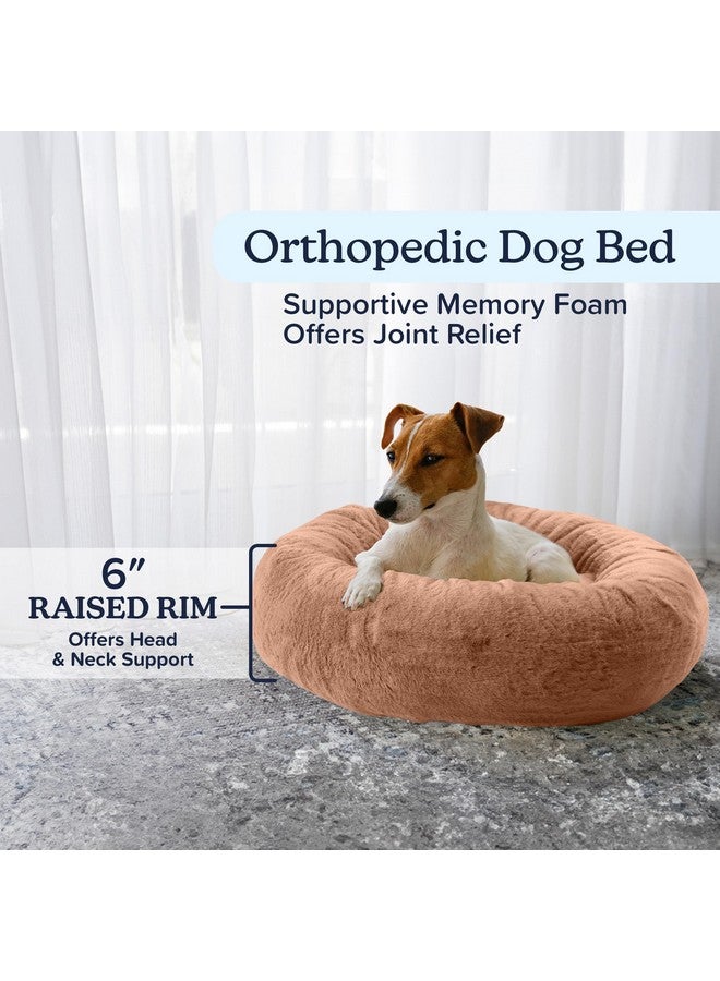 PETMAKER Dog Bed - Donut Dog Bed and Cat Bed for Small Pets - Dog Bed with Removable Washable Cover and Anti-Slip Bottom - Puppy Essentials (Beige) - Image 4