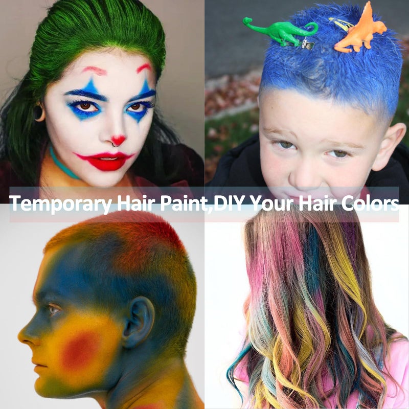 Mysense قلم طلاء الشعر والجسم الأصفر من ميسنس، لون شعر مؤقت قابل للغسل قائم على الماء، طلاء جسم غير سام للكبار والأطفال لزي الهالوين، مكياج تنكرية نمر، 0.5 أونصة - Image 3