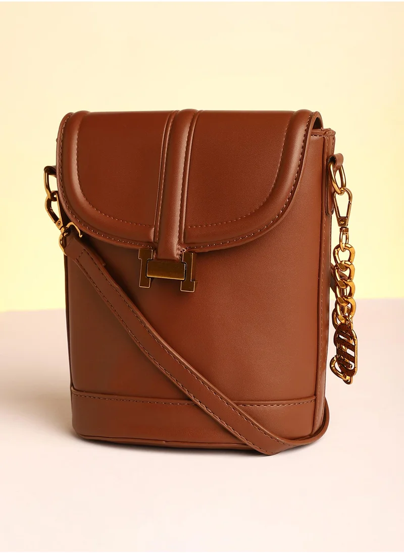 Haute Sauce Women's The Monogram Sling Bag - Chocolate Brown