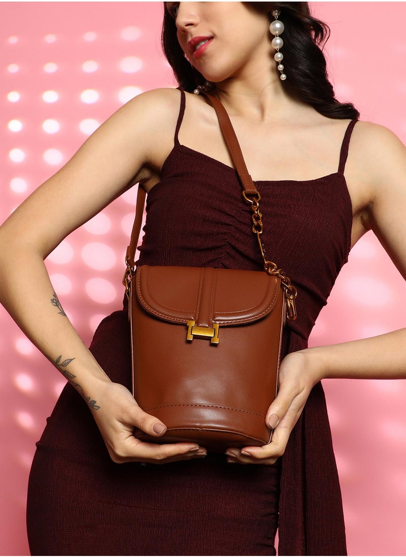 Haute Sauce Women's The Monogram Sling Bag - Chocolate Brown  - Image 3