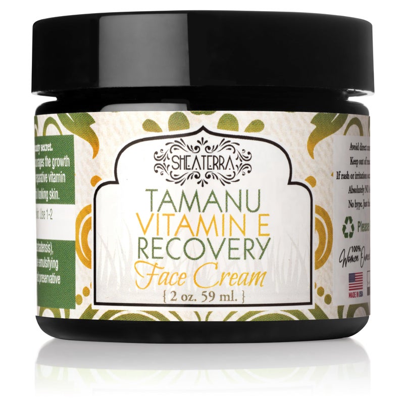 Shea Terra Organics Tamanu E-Repair Face CrÃ¨me | Daily Moisturizer Spa Treatment | All Skin Types â€“ 2 oz