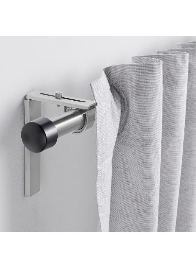 Zaboon Curtain Rod, Silver-Colour, 120-210 Cm - Image 2