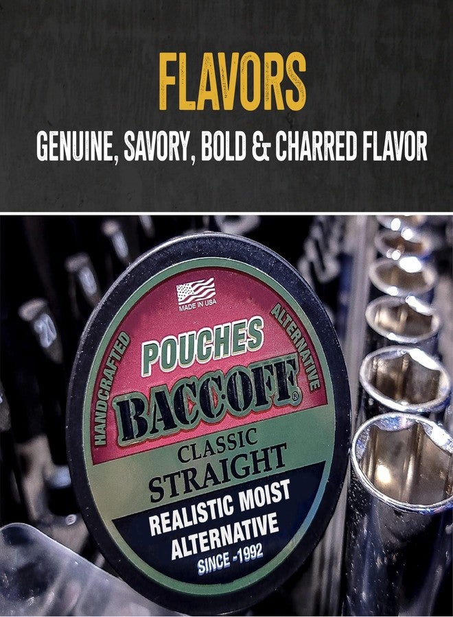 BACC OFF 1 Can, BaccOff Straight Pouches, Black Tea Base with Savory and Bold Flavors, 16 Pouches - Image 4