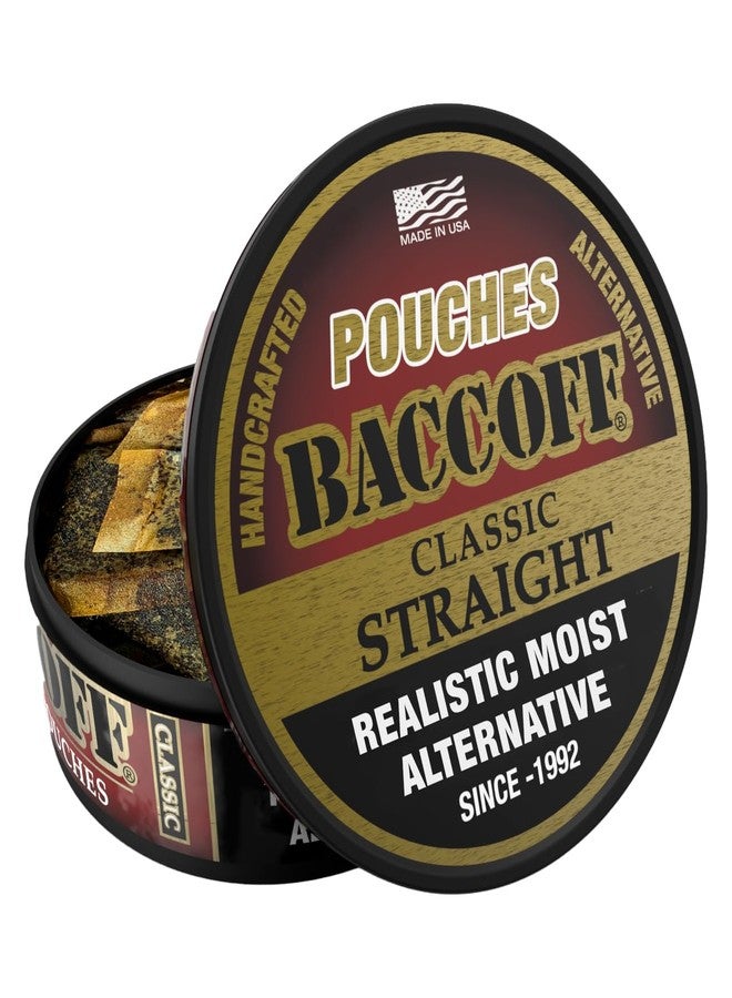 BACC OFF 1 Can, BaccOff Straight Pouches, Black Tea Base with Savory and Bold Flavors, 16 Pouches - Image 1