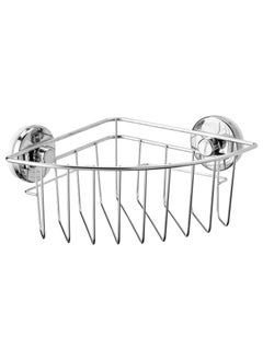 Krokfjorden Corner shelf unit with suction cup zinc plated 20x11 cm 