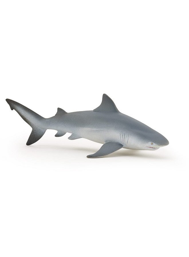 Papo - Bull Shark - Figurine - 3 Years Old - Marine World Collection - Hand Painted - 15x8x5 cm - Realistic and Educational - Children's Gift idea - Bull Shark Toy - Marine Predator - Image 1