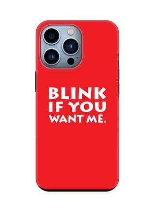 Tough Pro Series Case for Apple iPhone 14 Pro Dual Layer hybrid PC & TPU Customized Mobile Cover Shield with inner TPU protection Matte Finish - Blink if you want me - pzsku/Z8CEE3B7A4B6250AC6BC8Z/45/_/1693408000/d204e3b2-d6a4-443d-8816-b8735b4608cb