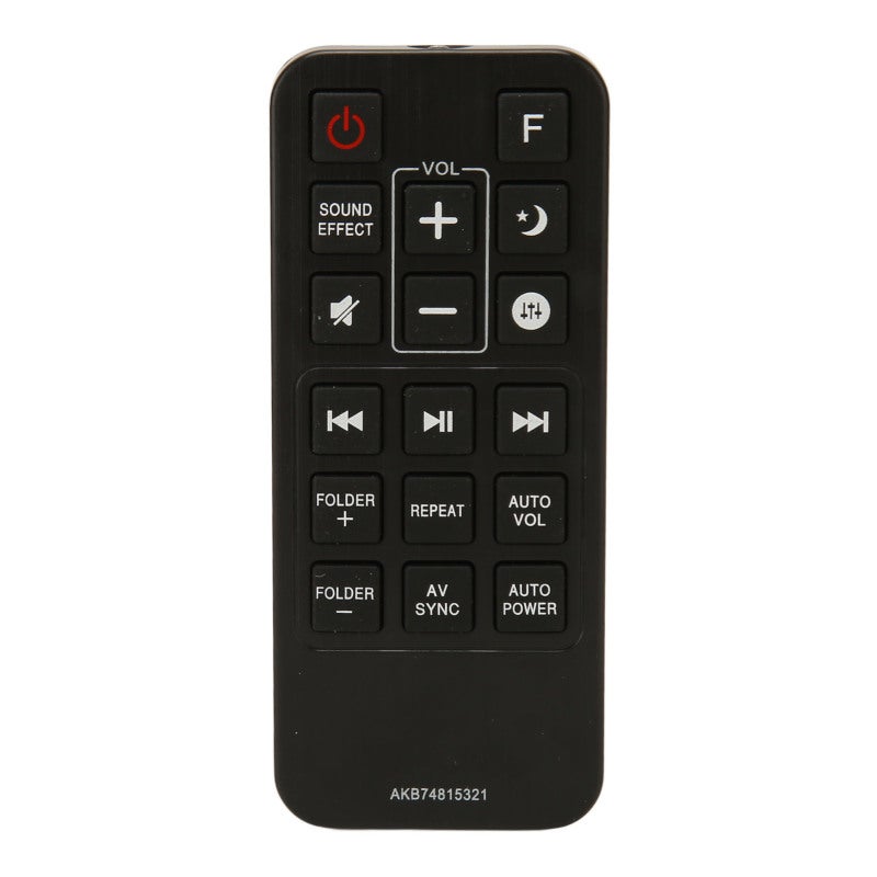 Soundbar Remote Replacement: Ergonomic Design With High Elasticity Keys - Easy Full Access Buttons Remote Control for Soundbar Speakers, Home Theater, Lost or Damaged Remote Needs - Image 1