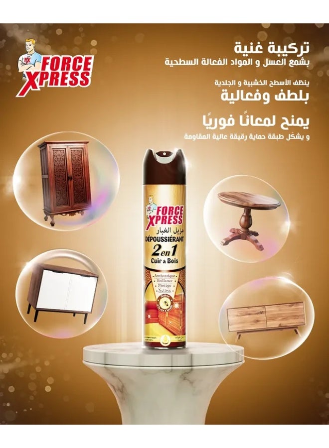  فورس إكسبرس مزيل الغبار خشب وجلد 300 مل فورس إكسبرس None - Image 4