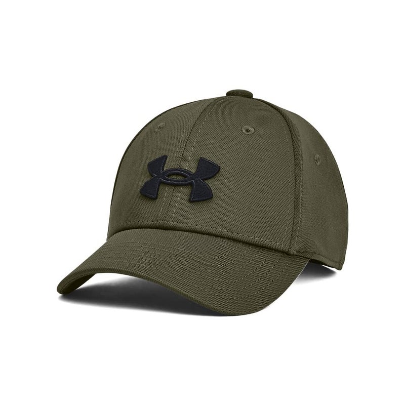 Under Armour Boys Blitzing Cap Stretch Fit, (390) Marine OD Green / / Black, Medium/Large - Image 4