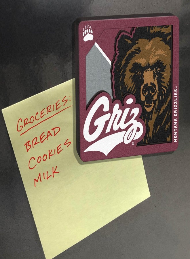 YouTheFan NCAA Montana Grizzlies 3D Logo Series Magnets - Image 5