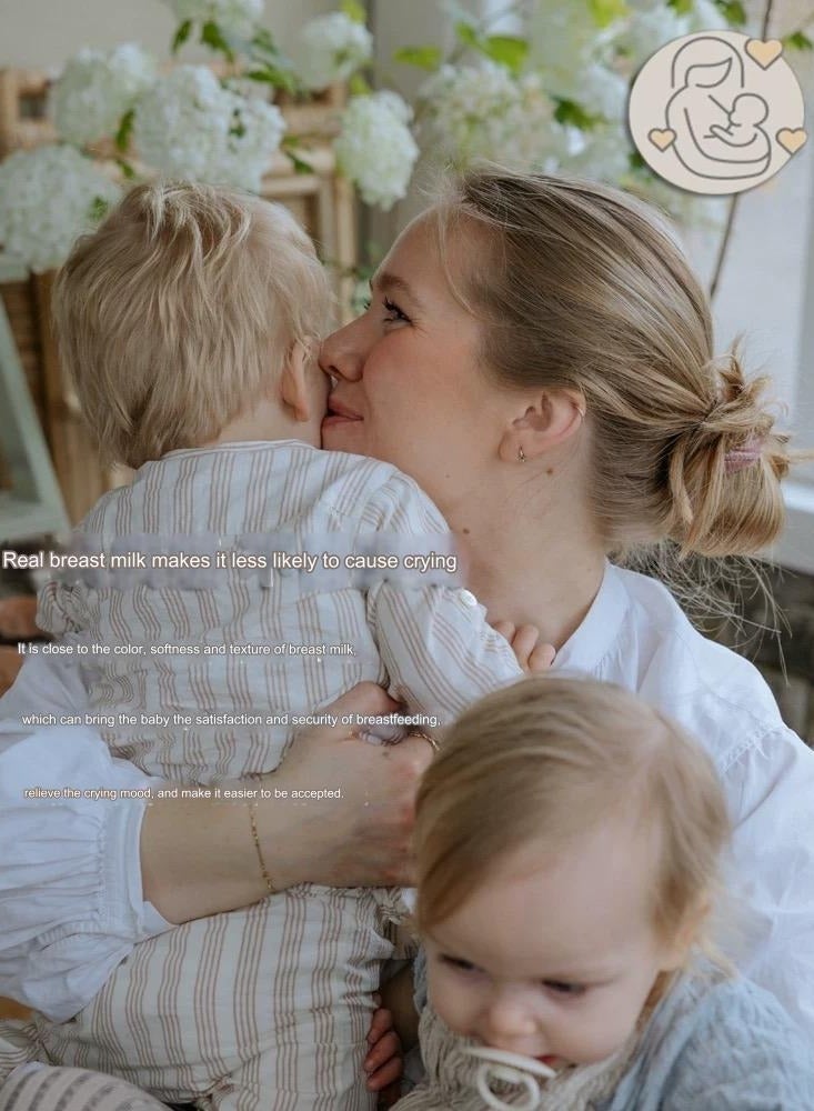 joybuy Natural Latex Pacifier, Luminous Pacifier, Baby Luminous Natural Latex Silicone Pacifier, White - Image 4