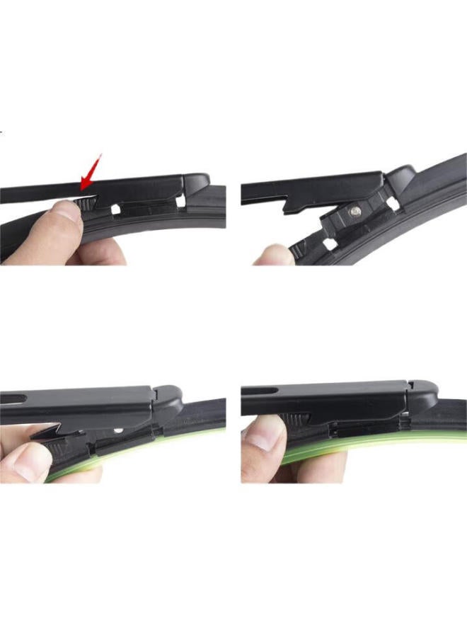 meisim Jinch Series Wiper Blades For Peugeot 307 (05-07) Special Boneless Car Wiper Blades 28/26 Pair - Image 3