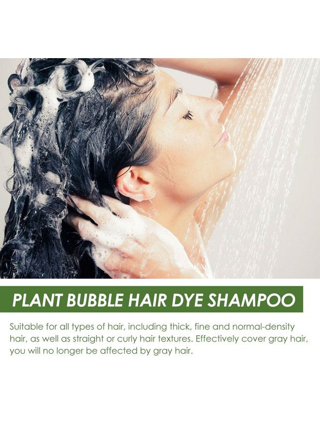جيه آي اس كيه جي شامبو صبغ الشعر بخلاصة نباتية طبيعية للشعر الرمادي، صبغة فقاعية ملونة للنساء والرجال. (بني كستنائي) - Image 4