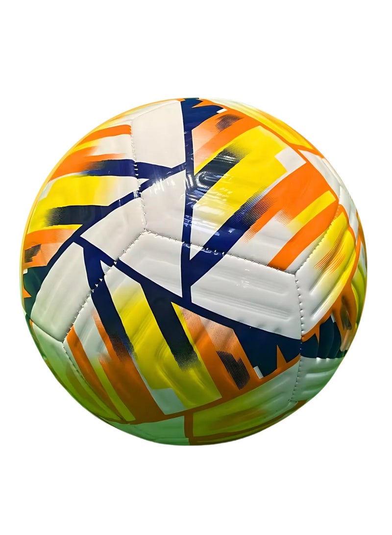 VIO Kids Training Soccer Ball Official Ball Size 5 Durable Machine Stitched Synthetic Football with Reinforced Bladder for All Ages Ideal for Team Games Group Solo Play Training Match Practise Football Matches Competition Suitable for Grass Turf Indoor Surfaces Indoor Outdoor Beginner Professional Gifts for Birthday Boys Girls - Image 2