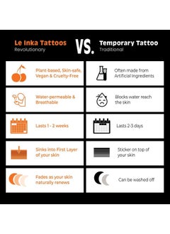 Le Inka Temporary Tattoos Water-Permeable Breathable Long Lasting Lasts 1-2 Weeks Premium Plant-Based Men & Women Family - pzsku/Z8CEE8AA4C0C7A885FE54Z/45/_/1677726344/73a6c92f-10ef-41f2-93d2-3866c3fcaff0