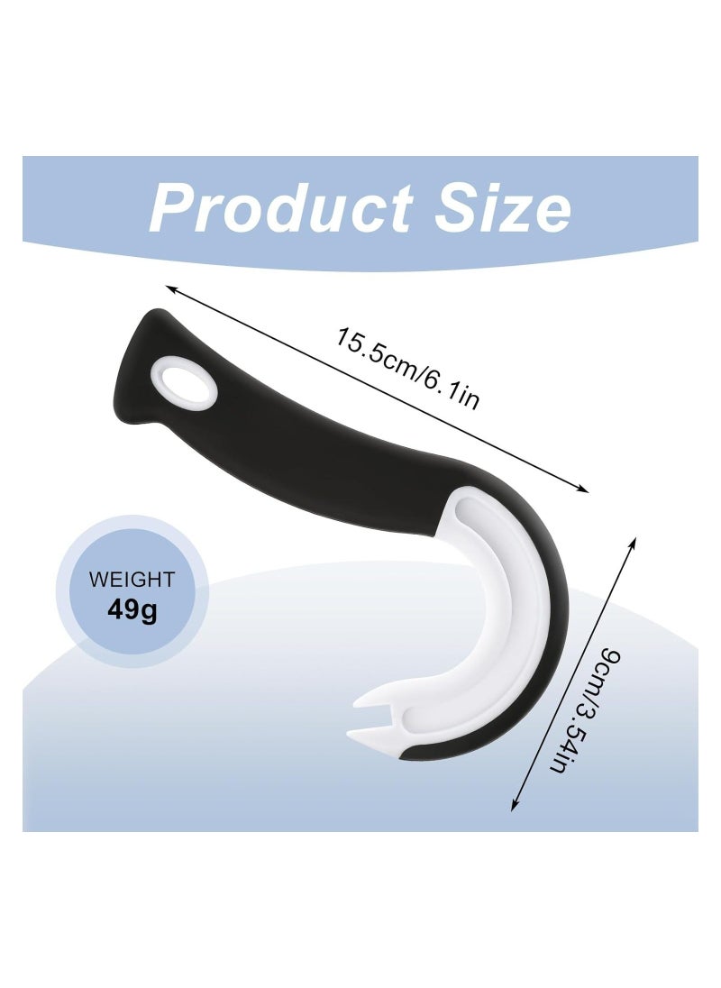 Generic - Pull Tab Can Opener Ergonomic Pop Top Can Opener Tool J Shape Handy Ring Pull Can Opener Aid for Seniors Easy Tab Opener for Cans Soda Beer Tin Can Cat Food Hand Can Opener for Arthritis - Image 1