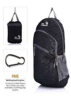 Outlander Packable Handy Lightweight Travel Hiking Backpack Daypack, Black  - Image 2