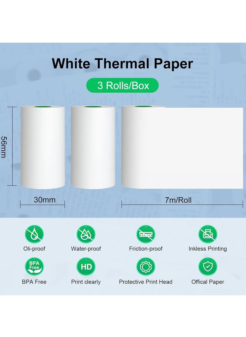 PeriPage Peripage Thermal Paper, Adhesive Label Paper, Color Thermal Sticker, Photo Printing Paper, 3 Rolls/Box, For PeriPage A6 Printer, Waterproof, Oilproof, Scratchproof, BPA Toxic Free (Thermal Paper)  - Image 3