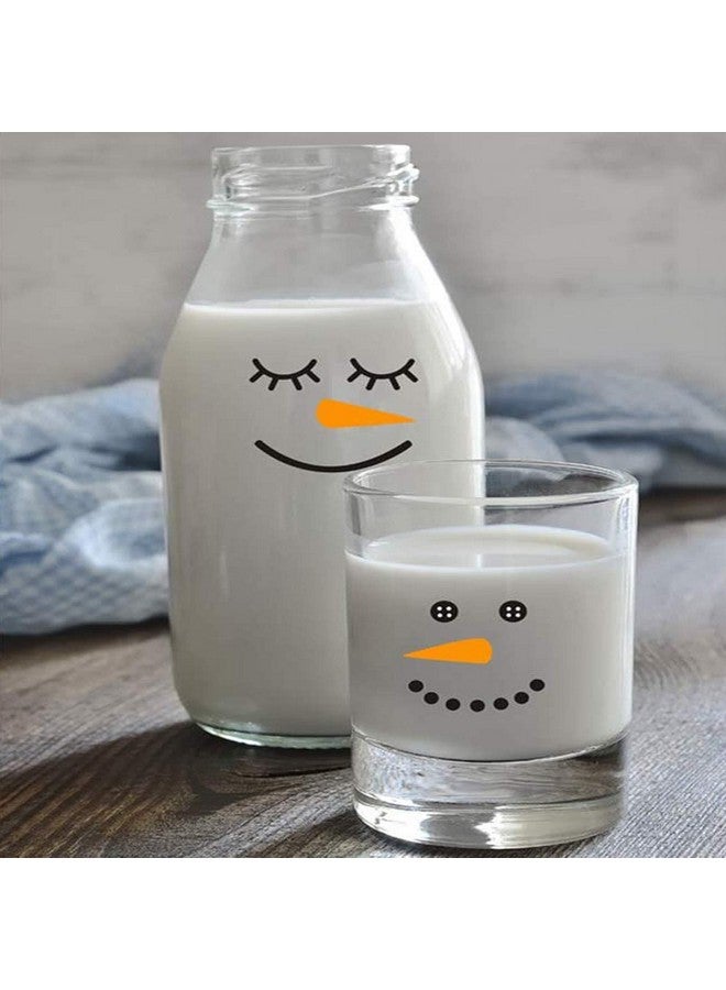 Maydahui 16 Pieces Snowman Face Wall Stickers Cute Christmas Snow Man Wall Decals 11 Inches Refrigerator Stickers Window Cling Decal Xmas Decorations - Image 5