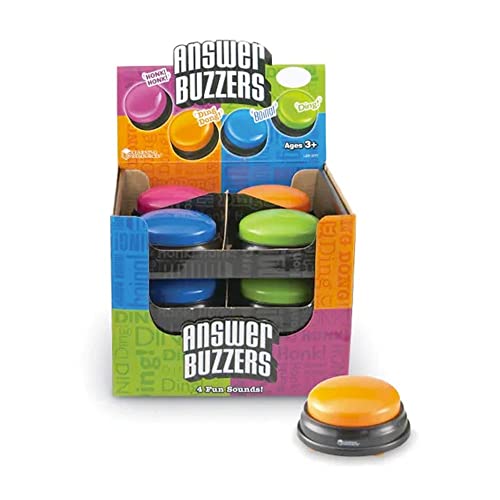 Learning Resources Answer Buzzers Classpack Classroom Tools and Games Teacher supplies Batteries Included Set of 12 Ages 3 Product is not recordable - Image 1