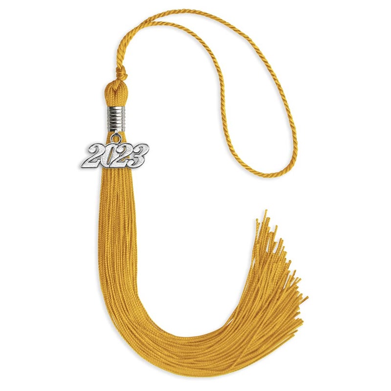 Endea Graduation Endea Graduation Single Color Tassel with Silver Date Drop Gold 2023 