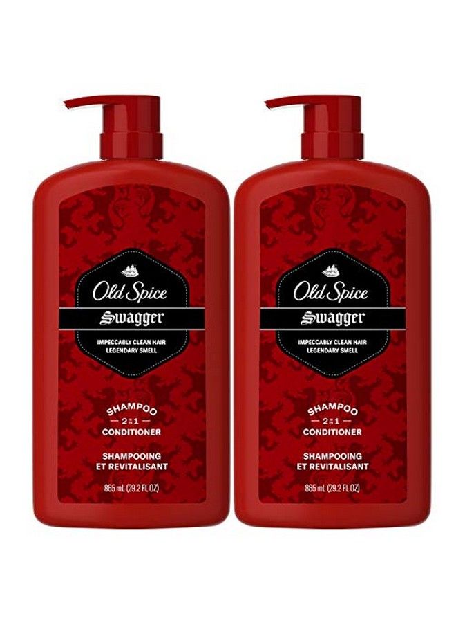 Old Spice Swagger 2In1 Shampoo And Conditioner For Men 29.2 Each Twin Pack Fresh 58.4 Fl Oz - Image 2