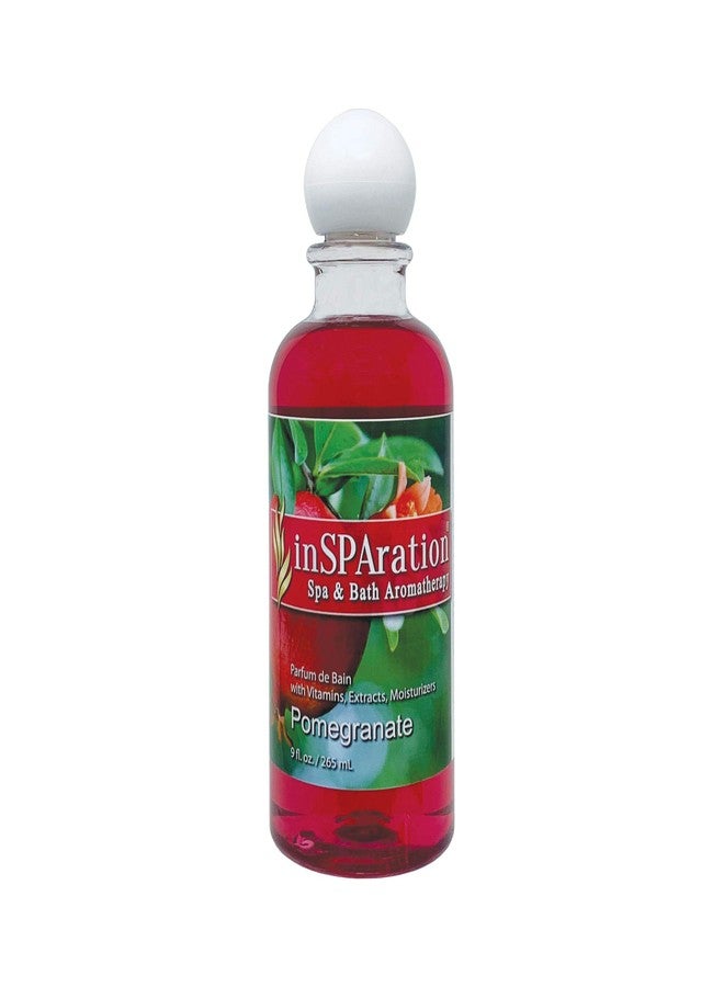 inSPAration Spa and Bath Aromatherapy 374X Spa Liquid, 9-Ounce, Pomegranate - Image 1