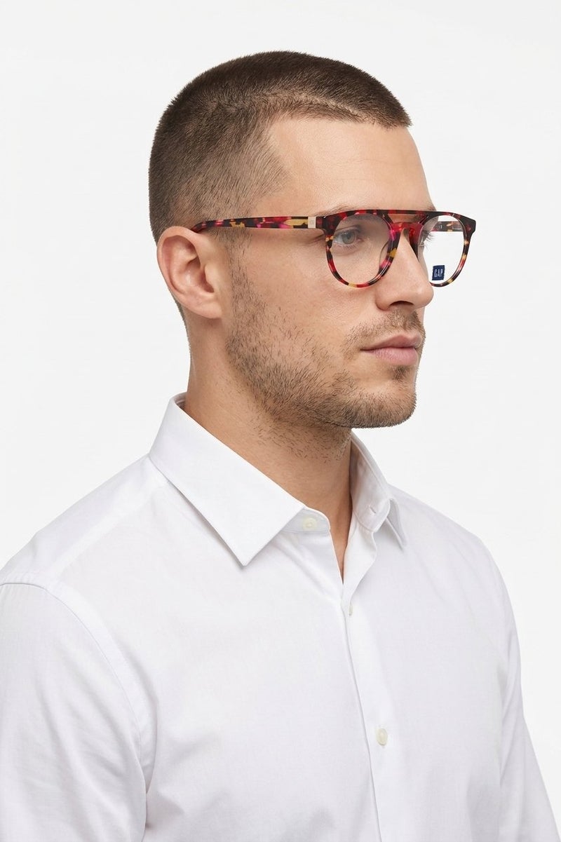 GAP Men VGP006 Round Eyeglasses, Multicolor - Image 2