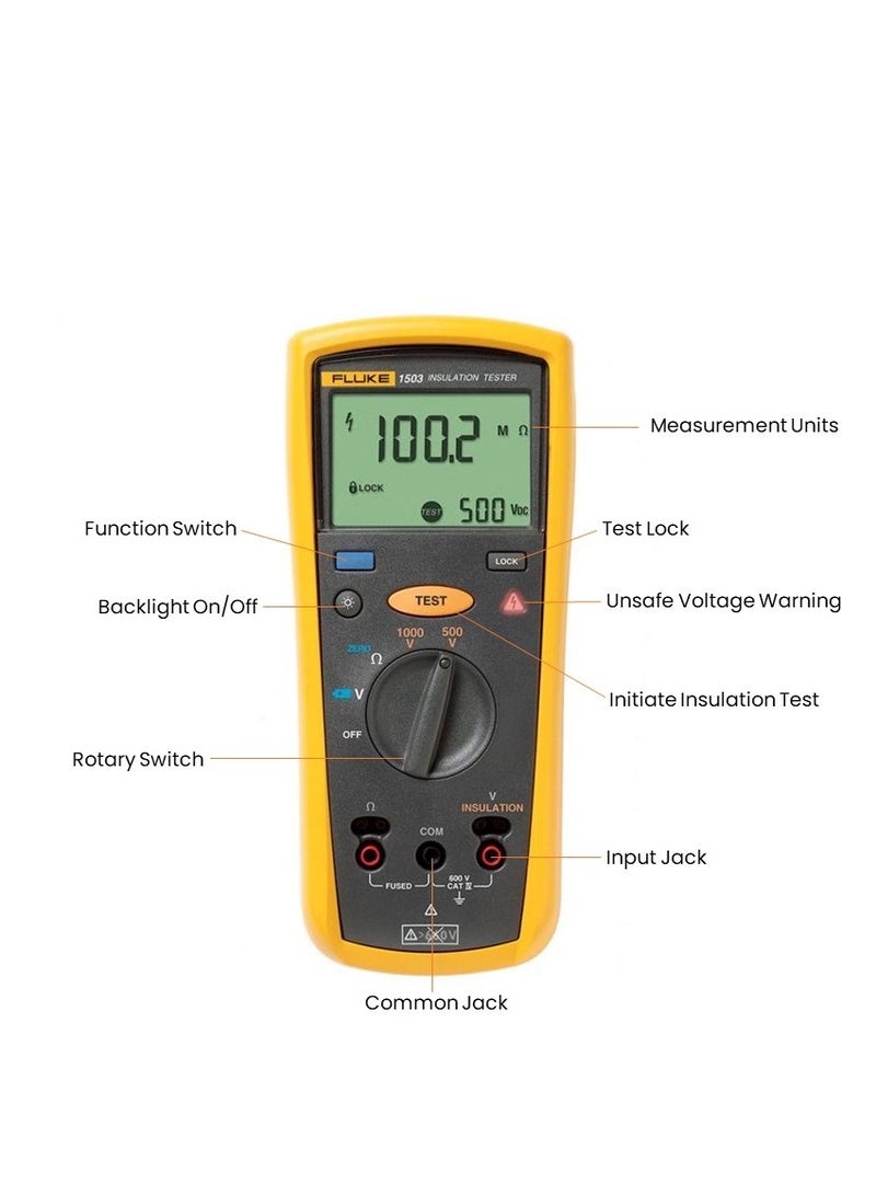 FLUKE FLUKE 1503 INSULATION TESTAR BY FLUKE  - Image 2