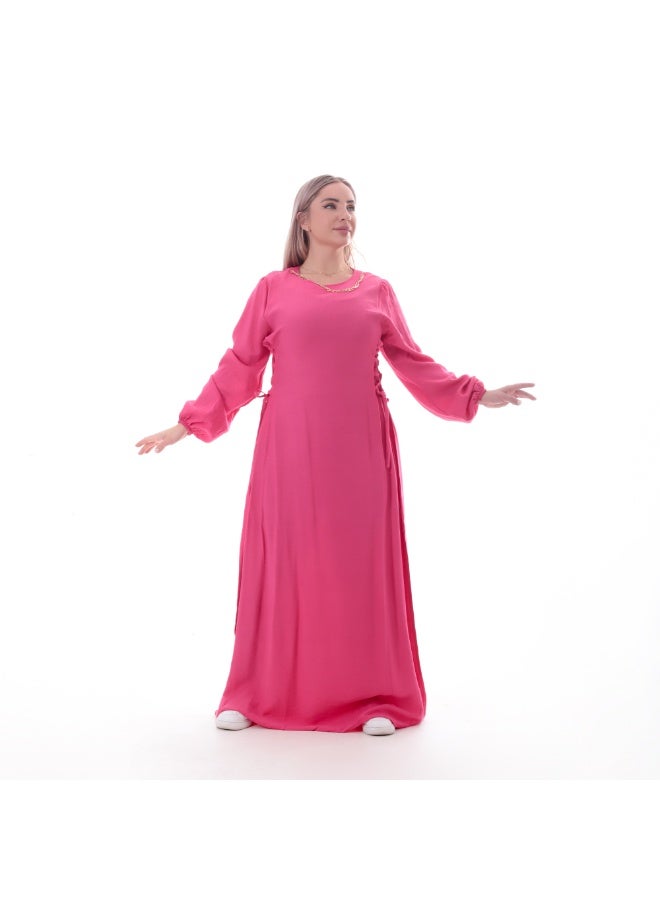 بيبو Women's long plain dress - Image 1