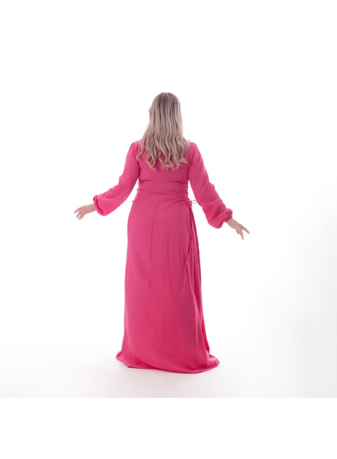 بيبو Women's long plain dress - Image 3