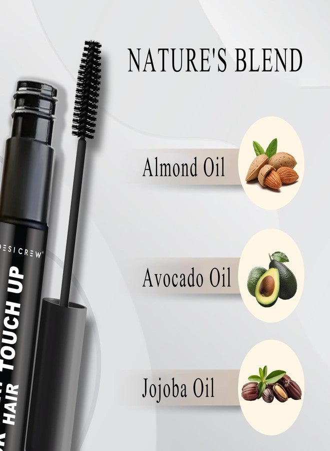 DESICREW Desi Crew Quick Gray Hair Touch-Up | Instant Root & Hairline Color Fix | Smudge-Proof & Hassle-Free Application | Natural Black | 5ml | For Men & Women - Image 5