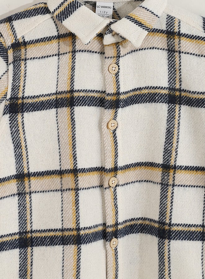 ال سي وايكيكي قميص فلانيل أولادي بنقشة كارو - Image 4