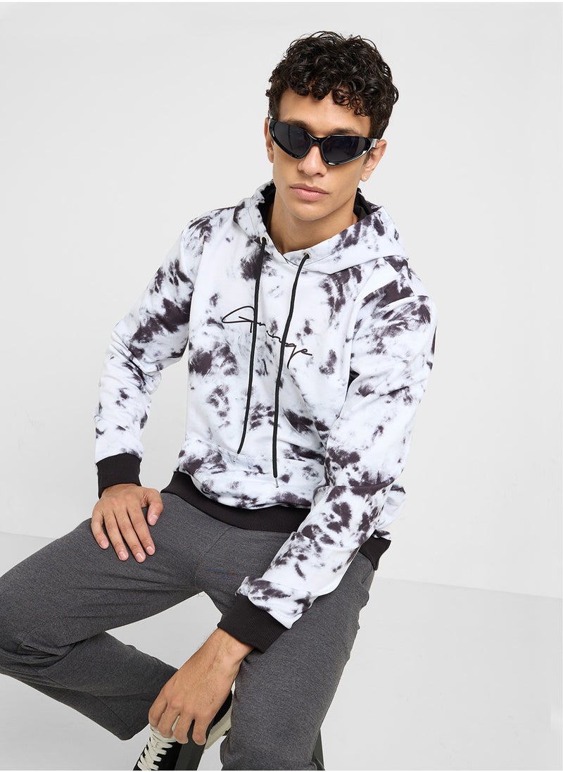 ترينديول Leaf Print Hoodie  - Image 1