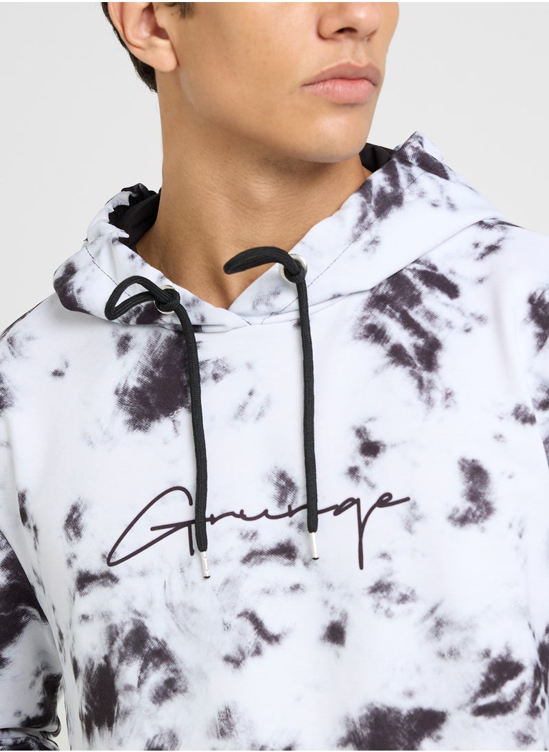 ترينديول Leaf Print Hoodie  - Image 3