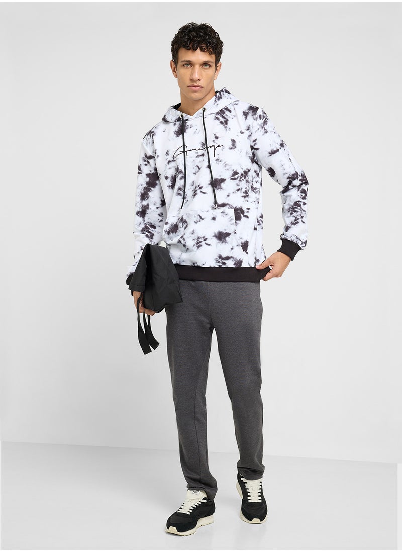 ترينديول Leaf Print Hoodie  - Image 4